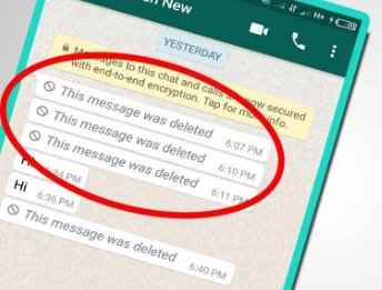 Deleted Messages on WhatsApp